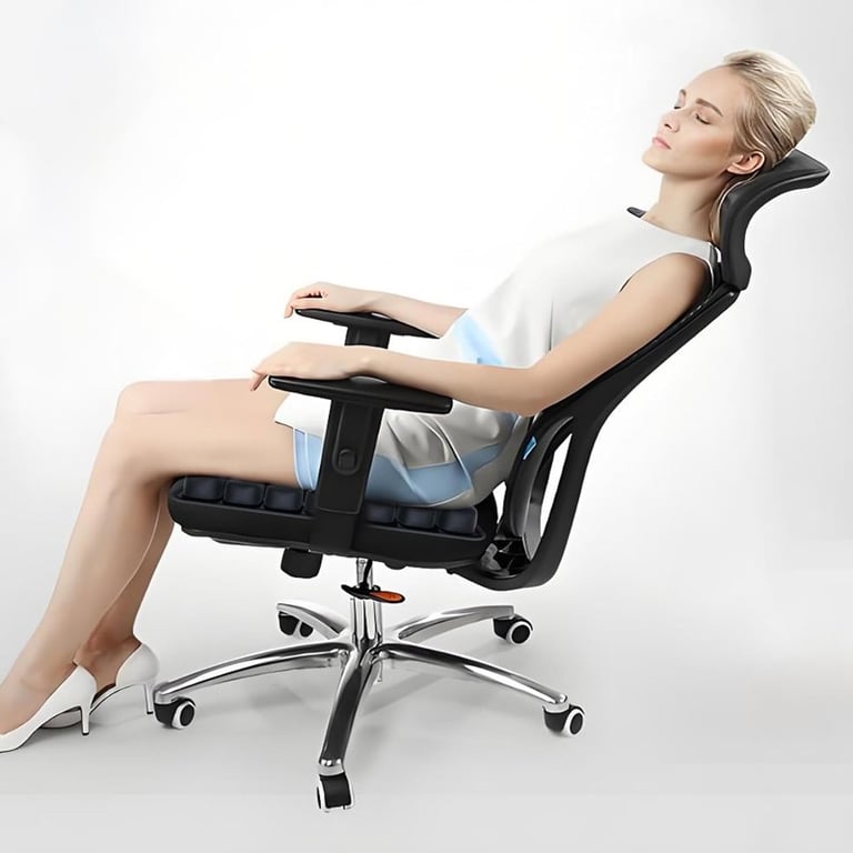 3D Air Cell Inflatable Seat Cushion for Office & Travel | Captain Fam thumbnail 2