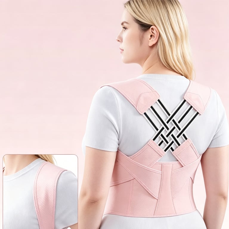Anti Hunchback Posture Correction Strap for Women | Invisible Support thumbnail 3