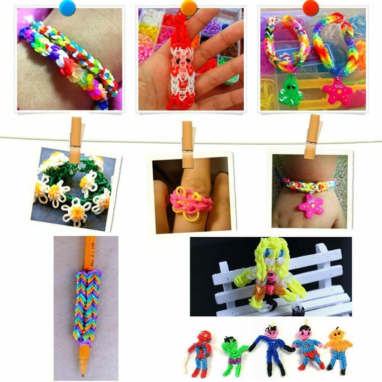 15000Pcs Rubber Loom Bands Kit | DIY Bracelets Storage Container thumbnail 5