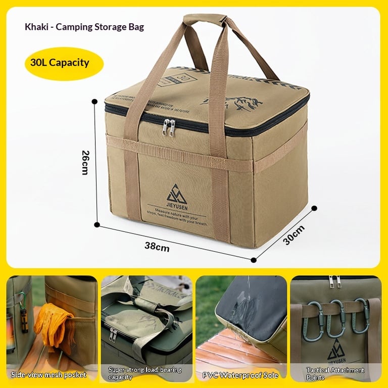 Tactical Camping Gear Storage Bag | 42L & 30L Outdoor Organizer thumbnail 7