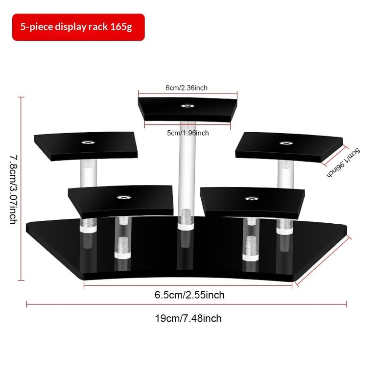 Acrylic Tiered Display Stand Desk Organizer for Figurines & Collectibles thumbnail 7