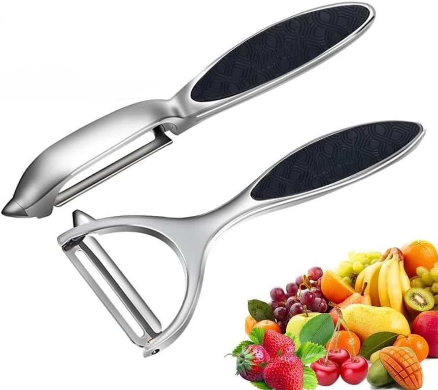 Vegetable Peeler Set Stainless Steel Y & I Shape Swivel Blades thumbnail 2