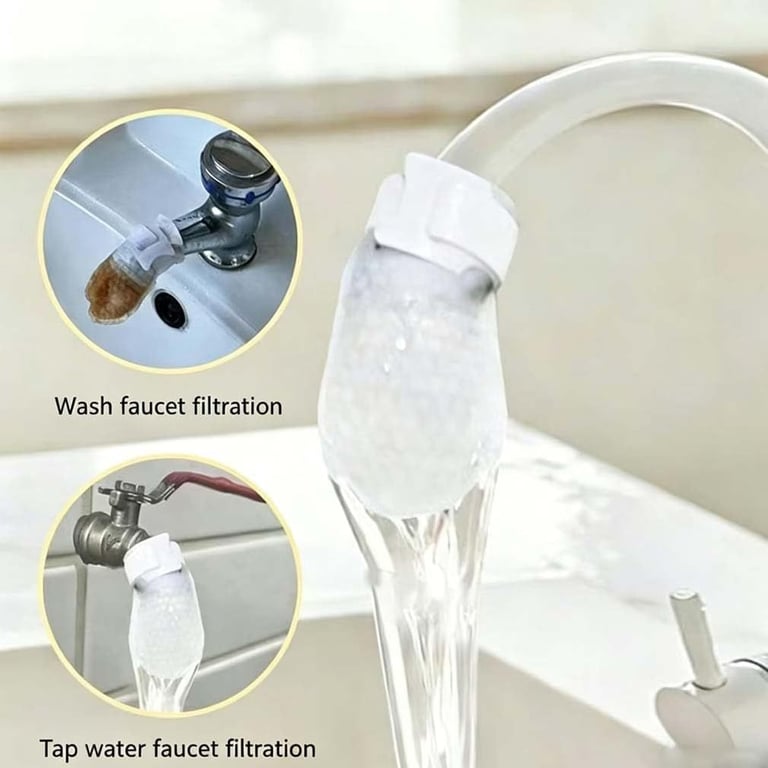 Disposable Faucet Filter Cotton Bag | Clean Water, No Splashing thumbnail 3