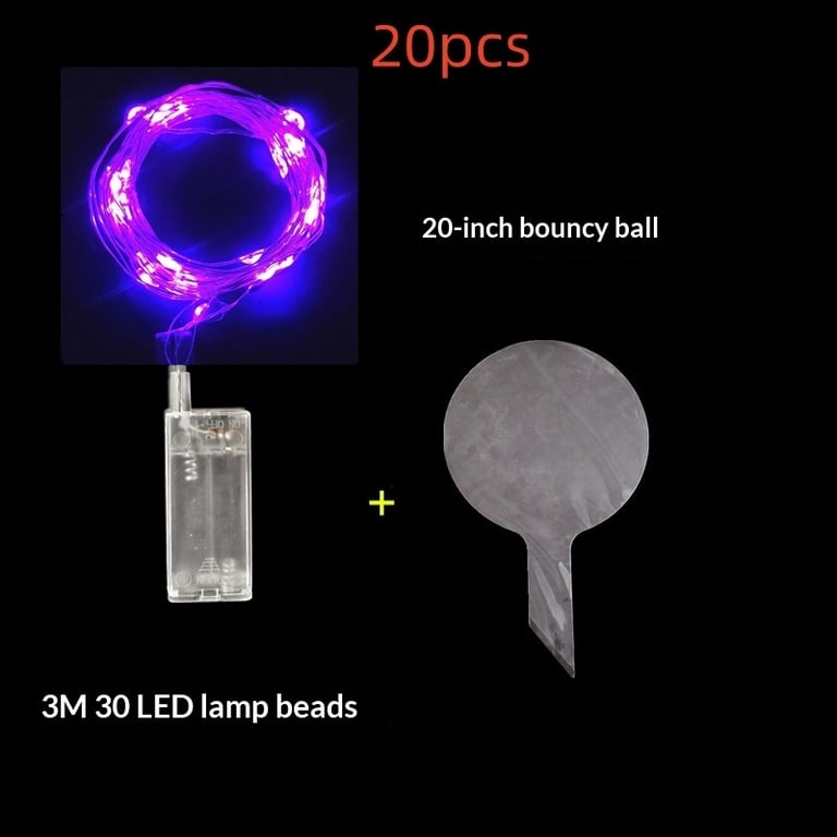 Floating LED Balloon Decorations | 20-inch Glowing Party Lights thumbnail 20