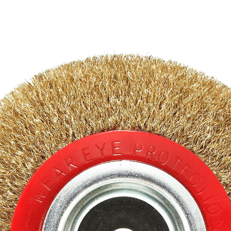 6in Wire Wheel Grinder Bench Grinding Grinder Wire Brush Fine With Reducers UK NEW thumbnail 15