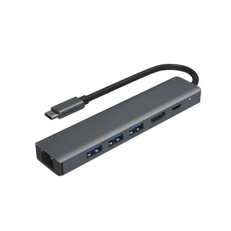 Gigabit Ethernet Port Adapter Dual-head Hub | Home & Kitchen thumbnail 7