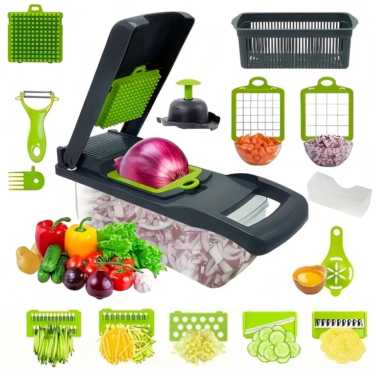 16-in-1 Vegetable Chopper Mandoline Slicer | Food Dicer Cutter thumbnail 9