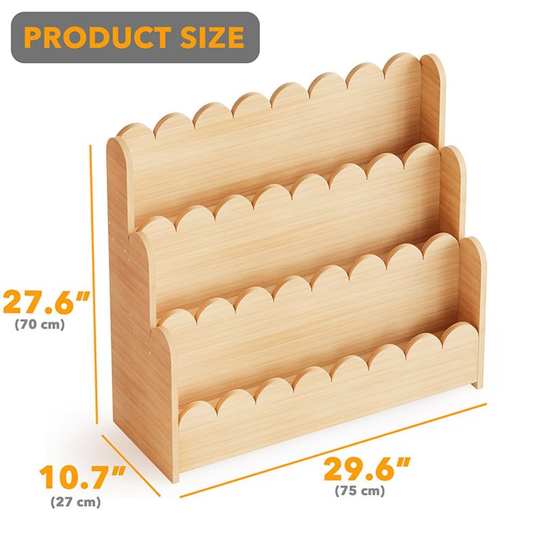 Solid Wood Children's Floor Picture Book Bookshelf | Home & Kitchen Storage thumbnail 8