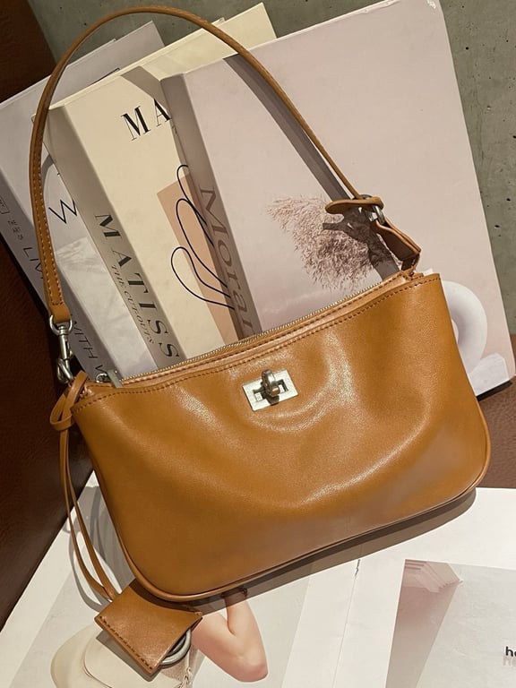 Top-Grain Vegetable-Tanned Leather Kelly Bag | Genuine Cowhide thumbnail 14
