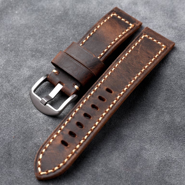 Italian Cowhide Vegetable Tanned Watch Strap | Handmade Premium thumbnail 6