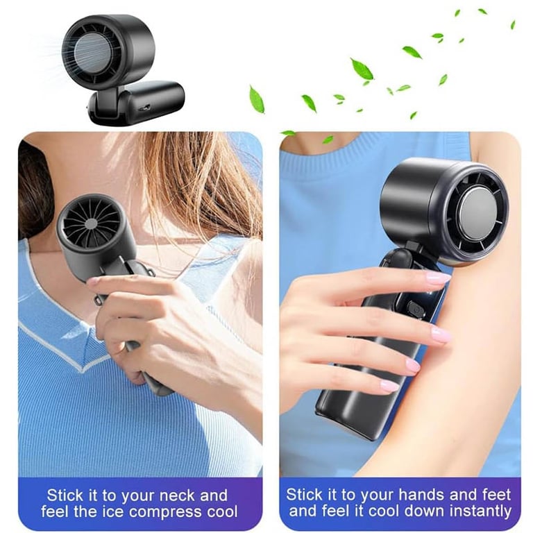 Portable Handheld Cooling Ice Fan | Rechargeable Turbo Personal Fans thumbnail 7