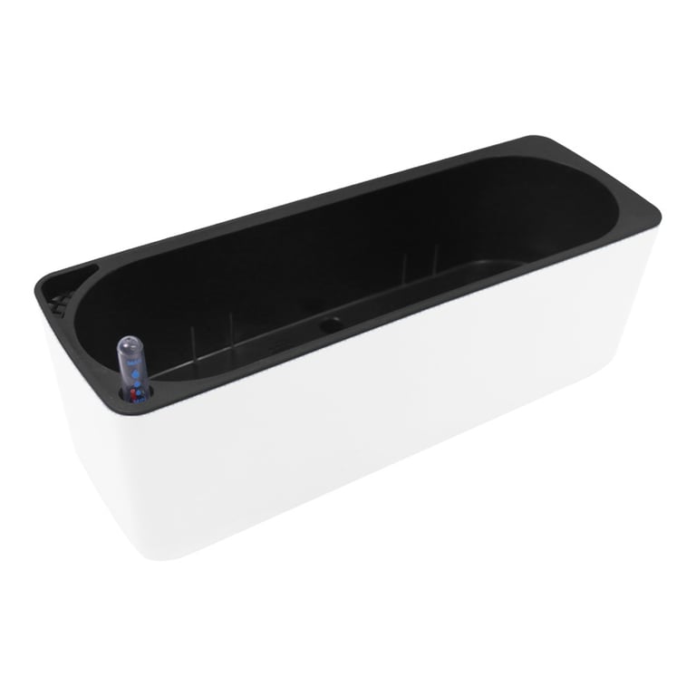 Rectangular Plastic Self-Watering Lazy Flower Pot for Balcony Vegetables thumbnail 2