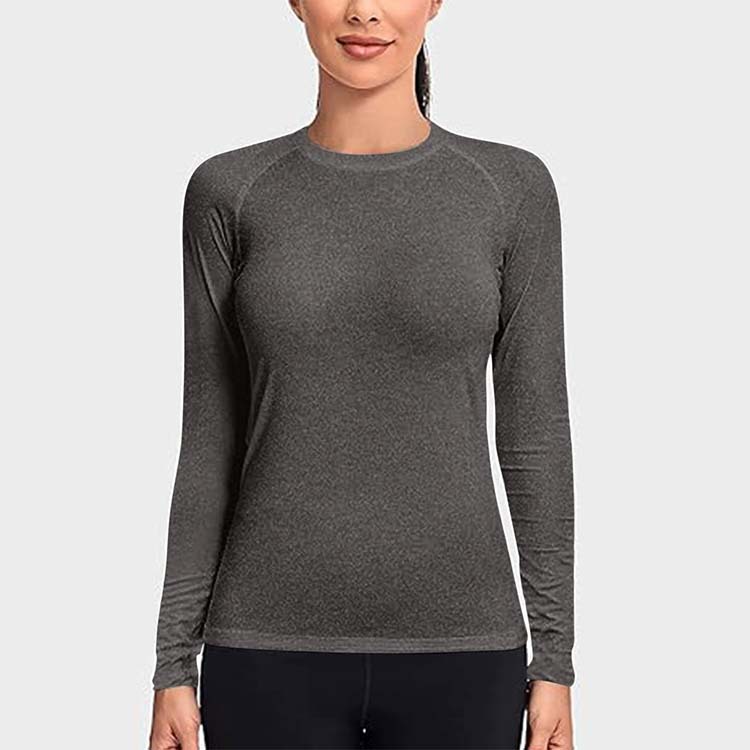 Women's Quick-Drying Sports T-Shirt Shapewear | Long Sleeve Athletic Top thumbnail 7