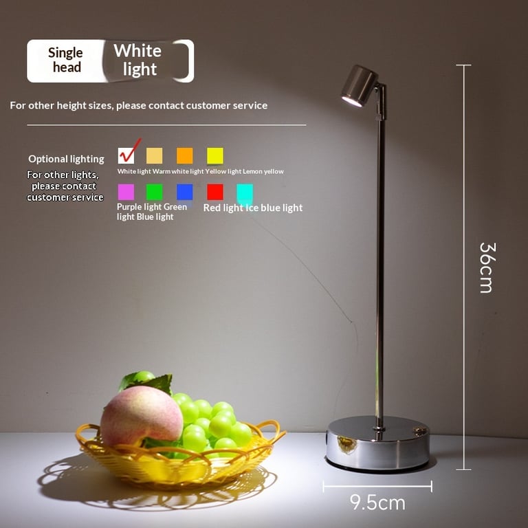 LED Charging Bar Desk Lamp Organizer | Tall Pole Modern Lighting
