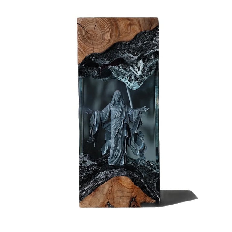 Saint Sebastian Resin Art Lamp | Ambient Lighting Decor thumbnail 1