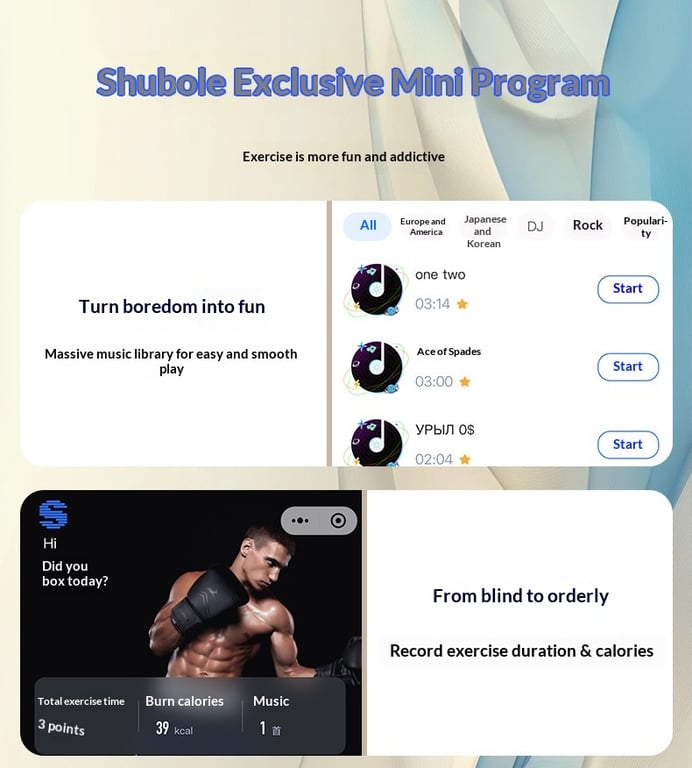 Smart Music Boxing Machine Wall Target | Home Fitness Equipment thumbnail 3
