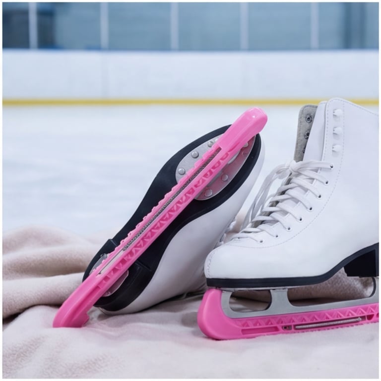 Pink Ice Skate Blade Guard | Universal Protection for Figure & Hockey Skates thumbnail 1
