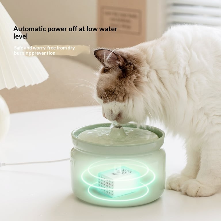 Cat Ceramic Automatic Circulating Filter Water Dispenser | Home & Kitchen thumbnail 15