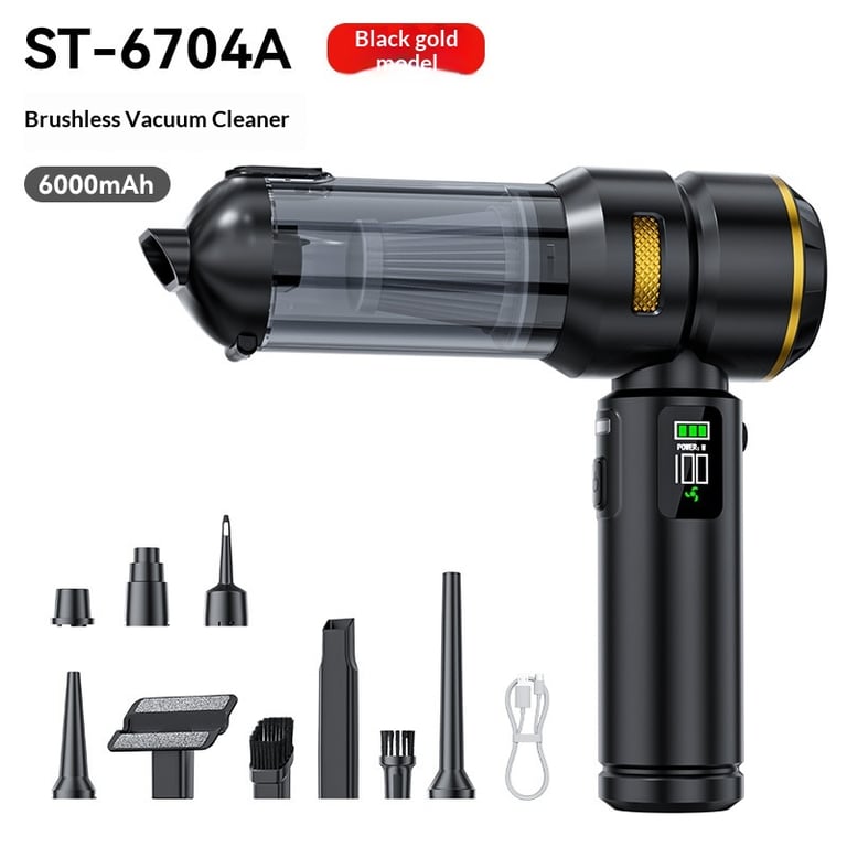 Portable High-Power Brushless Car Vacuum Cleaner | Built-in Light thumbnail 10