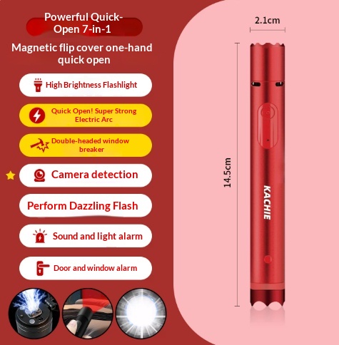 7-in-1 Self Defense Tool for Women | Legal Personal Safety Device thumbnail 14