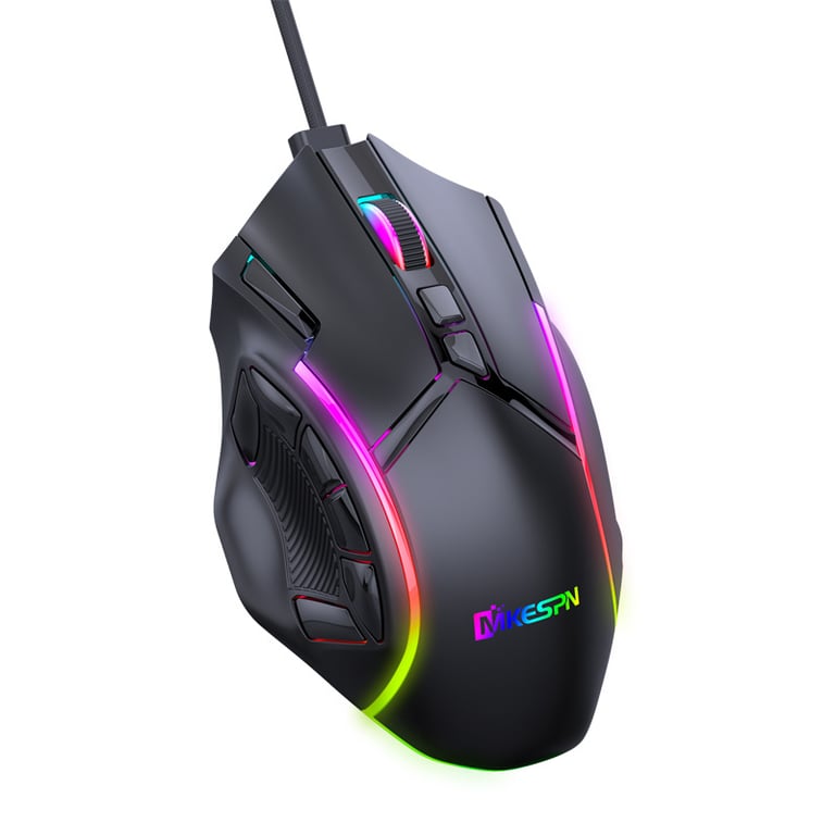 Ice Legend 12 Button Macro Gaming Mouse with RGB Lighting | Wired thumbnail 1