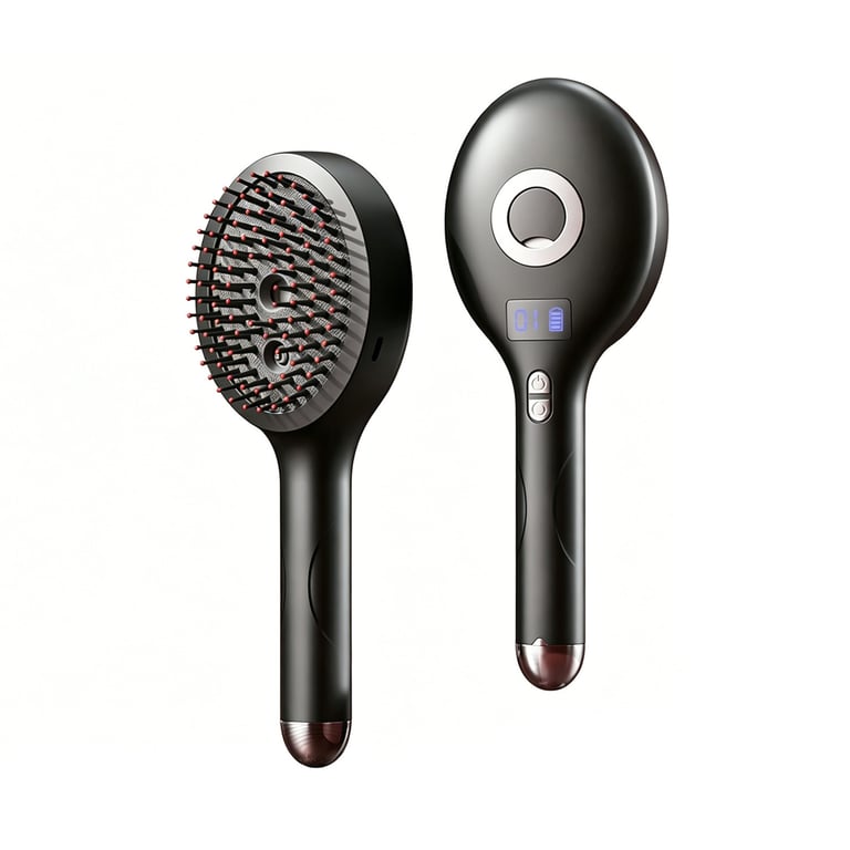 Spray Head Massage Comb with Digital Display | Scalp Care thumbnail 1