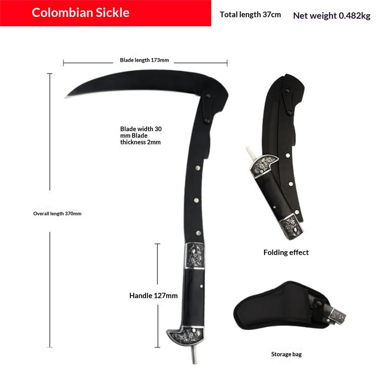 Folding Sickle & Tomahawk Axe Combo | Outdoor Garden Tool thumbnail 11