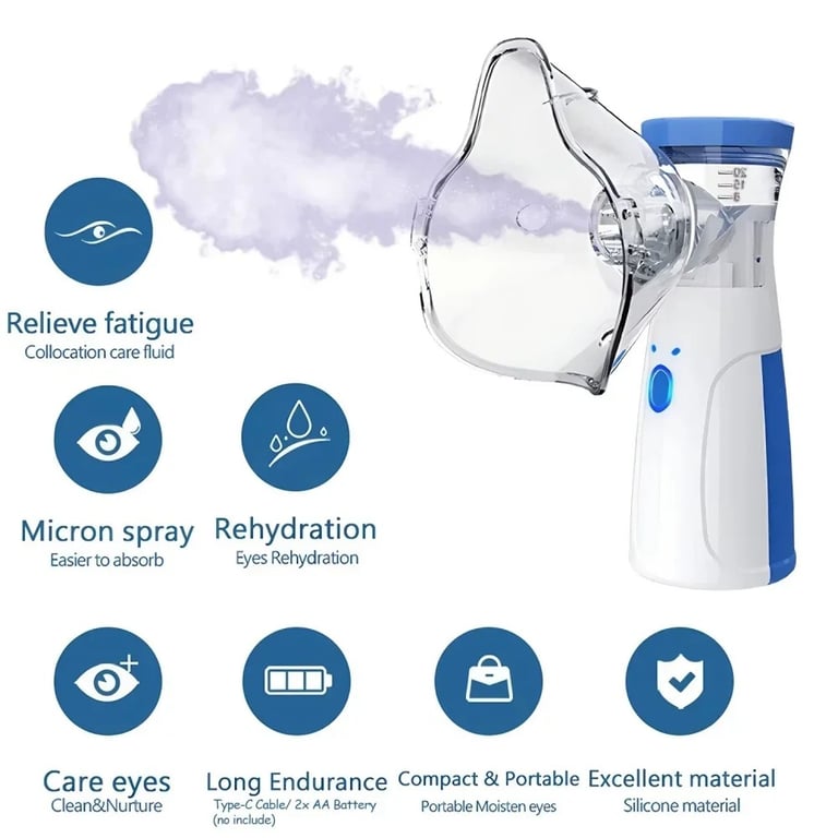 Portable Facial Steamer With Nano-ion Mist, Facial Spray, Facial Steamer, Nebulizer, Beauty Humidifier, Handheld Device For Moisturizing Eyes And Face thumbnail 12