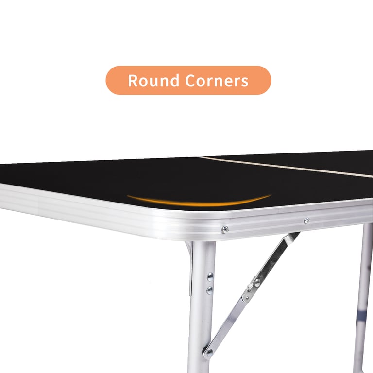 6ft Aluminum Folding Table | Adjustable Height Portable Camping Picnic Desk thumbnail 6
