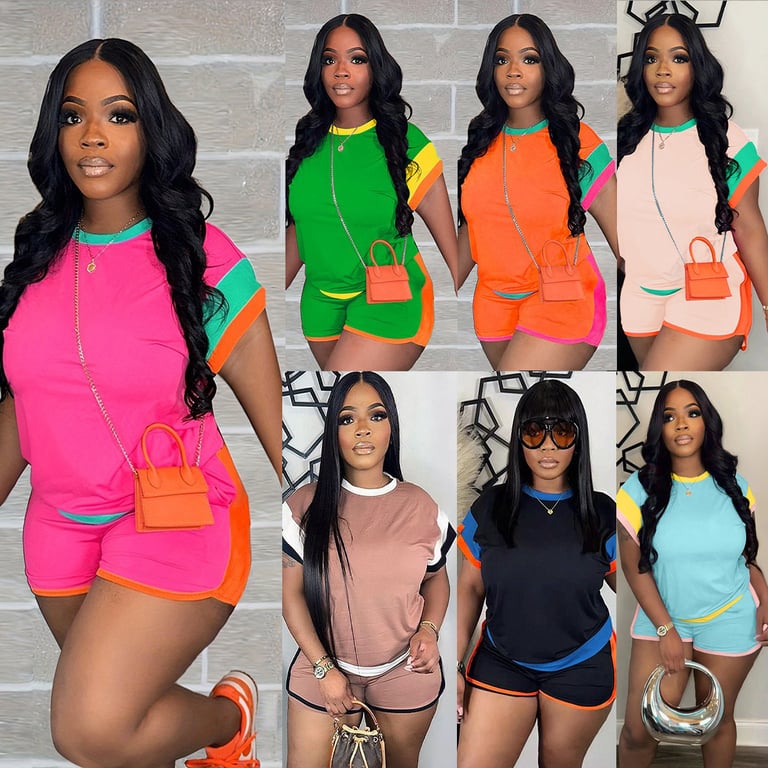 Loose-Fitting Two-Piece Set with Short Sleeves | Vibrant Casual Outfit thumbnail 20