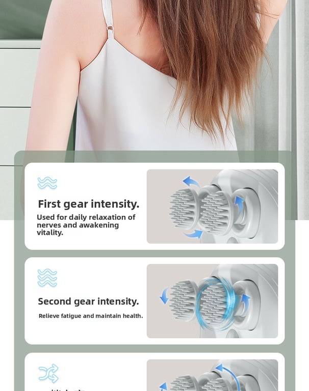 English Mini Octopus Head Massager | Rechargeable Scalp Kneading Device thumbnail 15