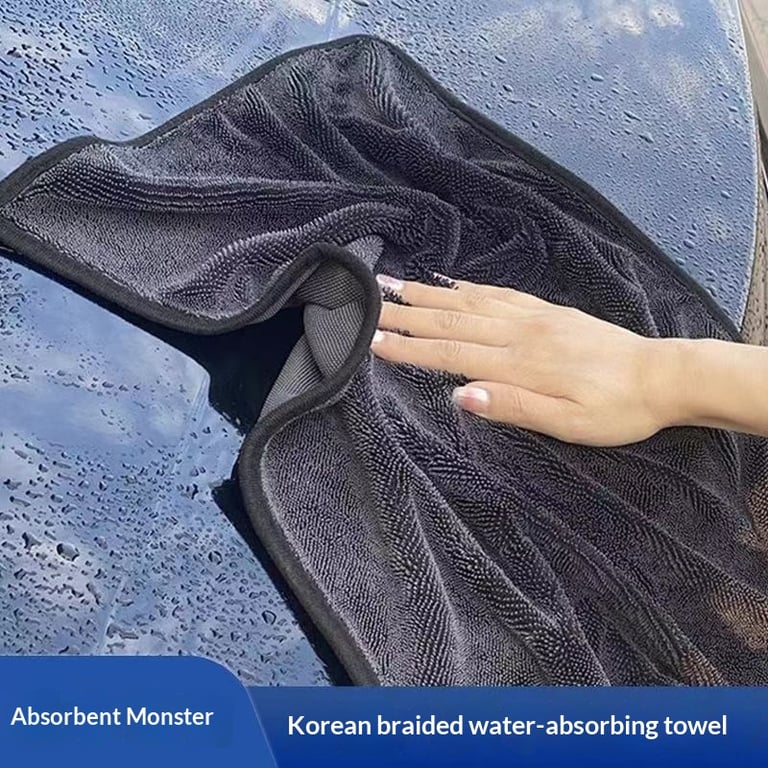 Braided Water Collecting Car Towel | 1200GSM Microfiber Drying thumbnail 5