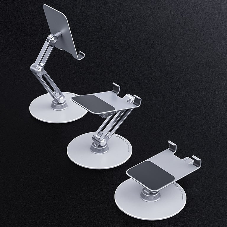 Aluminum Alloy Tablet Stand | Adjustable Desktop Holder for iPad & Phone thumbnail 1
