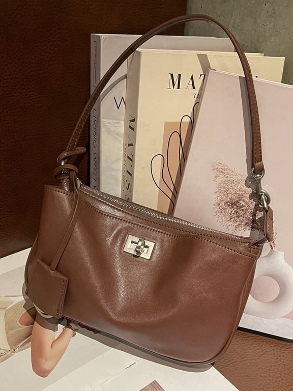 Top-Grain Vegetable-Tanned Leather Kelly Bag | Genuine Cowhide thumbnail 3