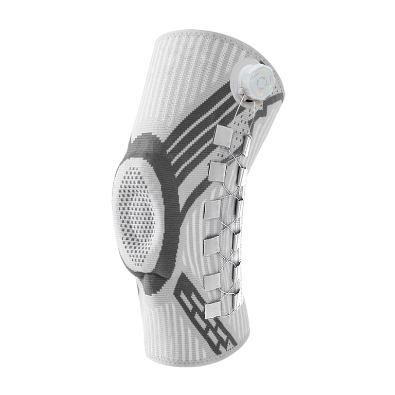 Upgraded Knob-Style Sports Knee Brace Outdoor Running Shock-Absorbing Adjustable Silicone Knee Protector