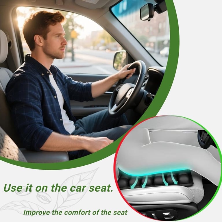3D Air Cell Inflatable Seat Cushion for Office & Travel | Captain Fam thumbnail 5