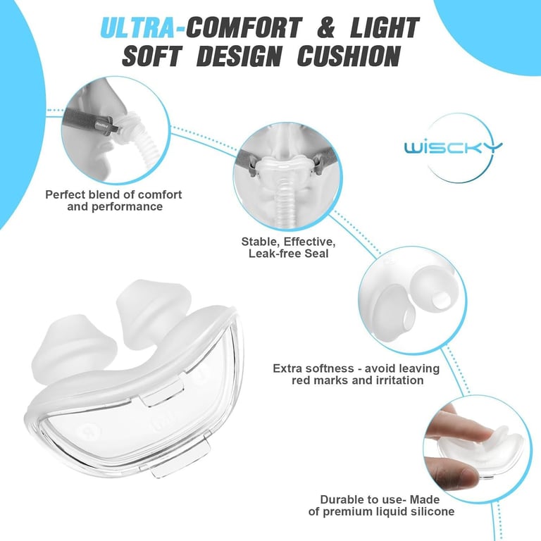 Silicone Nasal Cushion Replacement | Soft Comfort Fit thumbnail 12