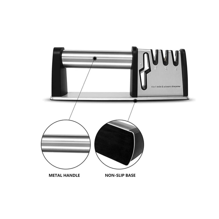 Non-slip Kitchen Knife Sharpener, Ergonomic Handle, Safe And Fast Knife Sharpening Tool, Suitable For Home And Restaurant Use. thumbnail 1