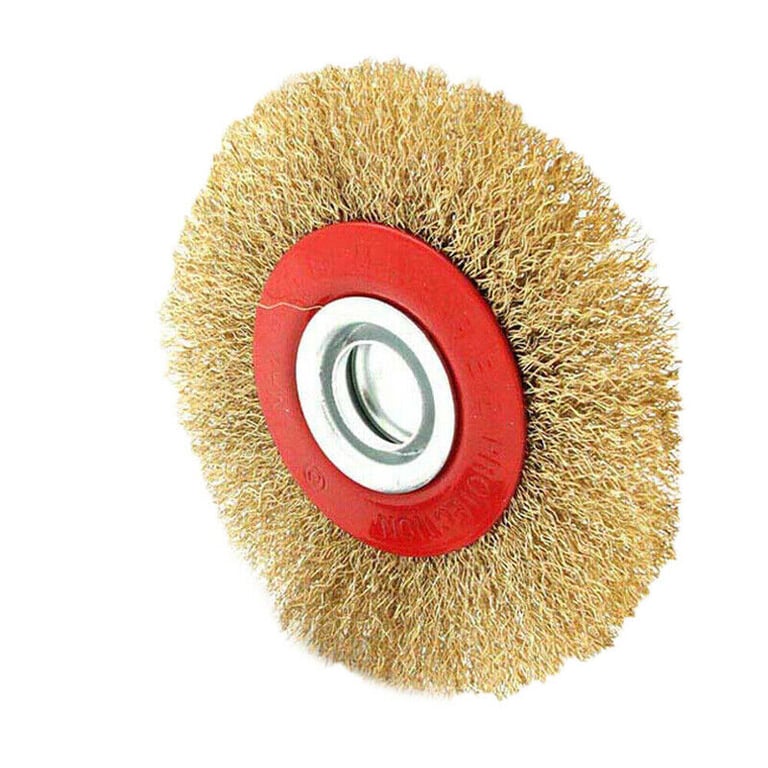 6in Wire Wheel Grinder Bench Grinding Grinder Wire Brush Fine With Reducers UK NEW