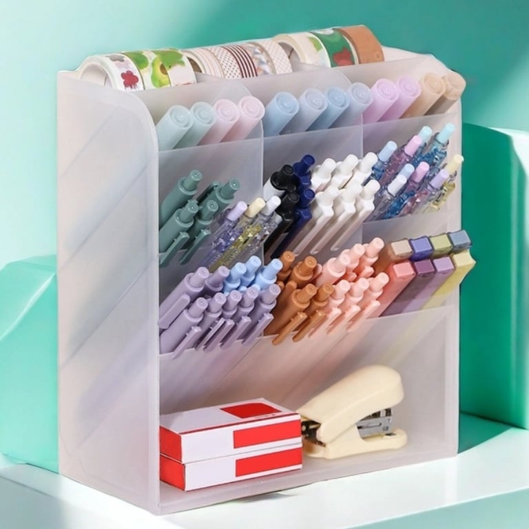 Transparent Large-Capacity Cosmetic Organizer Shelf | Desk Storage thumbnail 5