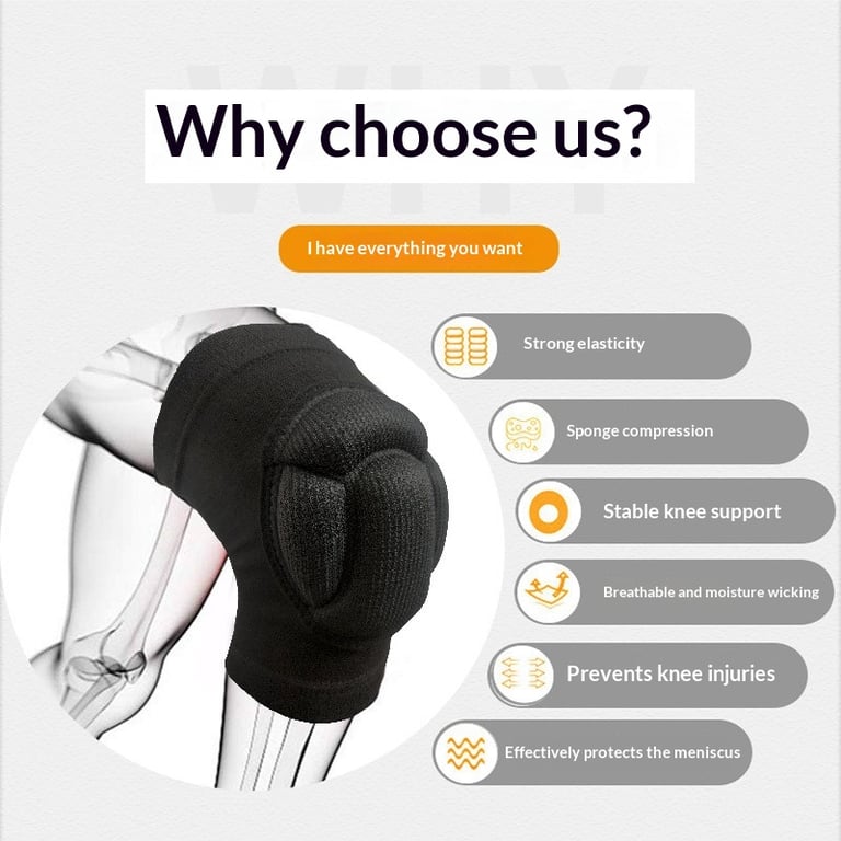 Volleyball Roller Skating Knee Pads | Thickened Sponge Protection thumbnail 12