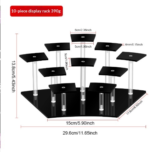 Acrylic Tiered Display Stand Desk Organizer for Figurines & Collectibles thumbnail 4