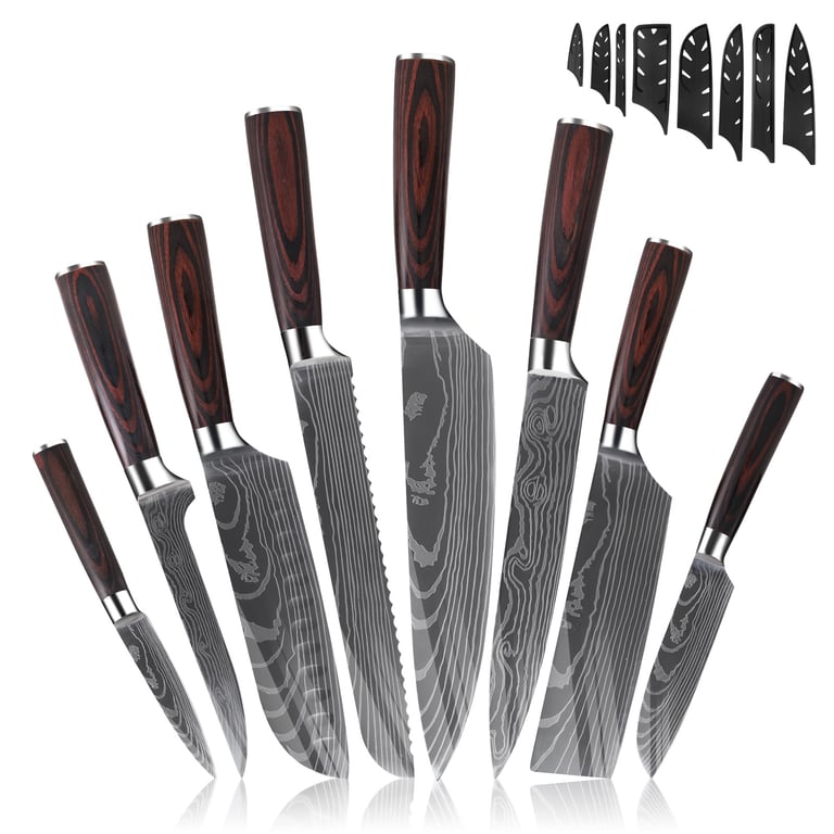 Stainless Steel Kitchen Knives Suit | 7-Piece Home & Kitchen Set