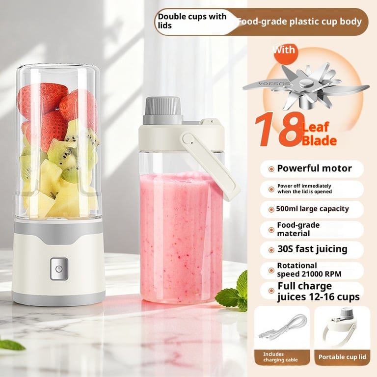 Portable USB Rechargeable Electric Juicer Cup | 500ML Blender thumbnail 9