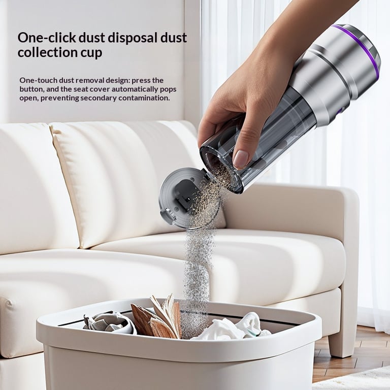 Portable High-Power Brushless Car Vacuum Cleaner | Built-in Light thumbnail 4