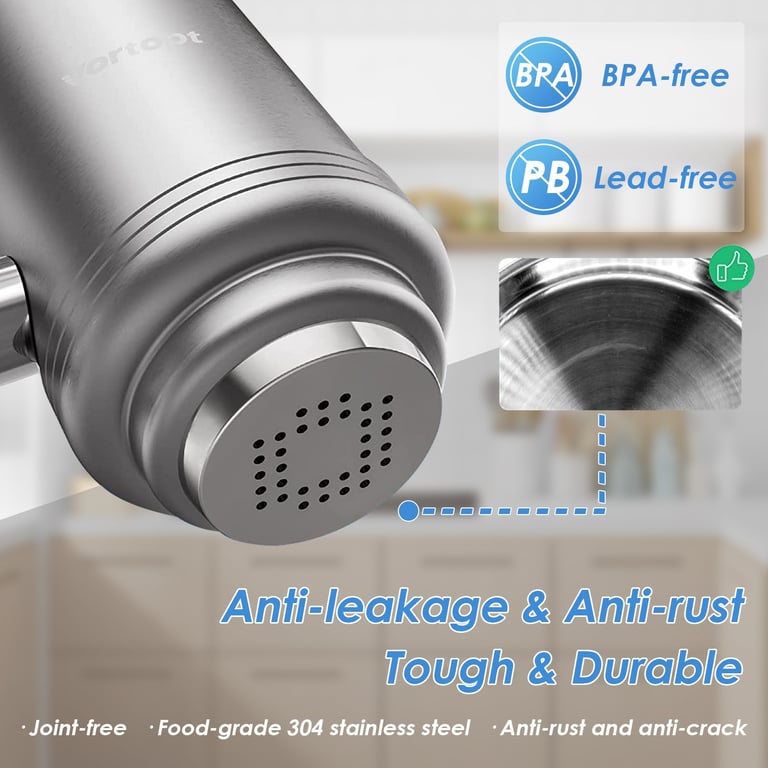 Stainless Steel Faucet Filter with Activated Carbon | Kitchen Water thumbnail 7