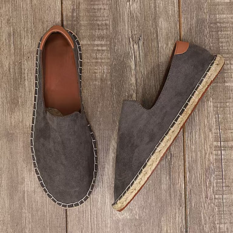 Wear-Resistant Canvas Men's Slip-On Loafers | Breathable Casual Shoes thumbnail 9