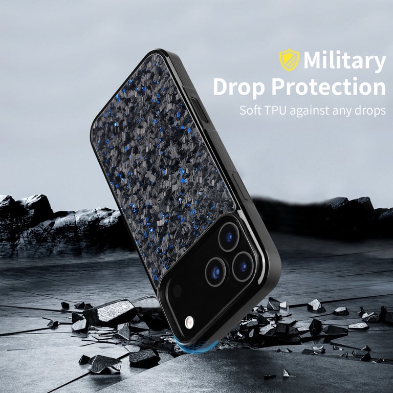 Forged Carbon Fiber Phone Case | Military-Grade Drop Protection