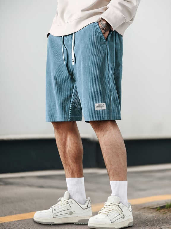 American-Style Mens Quick-Dry Shorts | Breathable Summer Drawstring thumbnail 2
