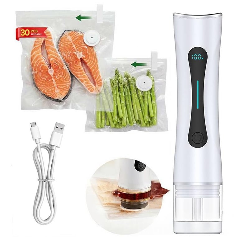 Vacuum Food Packaging Bag Set & Freshness Preserver | Home & Kitchen thumbnail 8